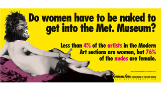 Guerrilla Girls: Is it even worse in Europe?