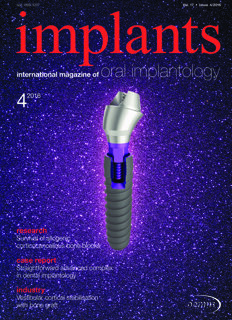 implants international No. 4, 2016 implants international No. 4, 2016