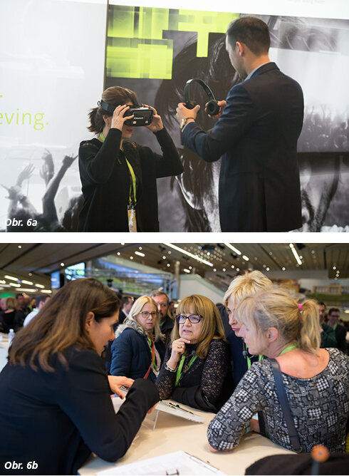 Obr. 6: Návštěvníci byli rádi, že využili příležitost pro rozhovor s vystavovateli
