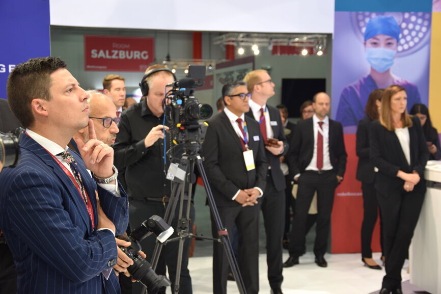 Many international media and industry partners gathered for the conference. (Photograph: Monique Mehler, DTI)