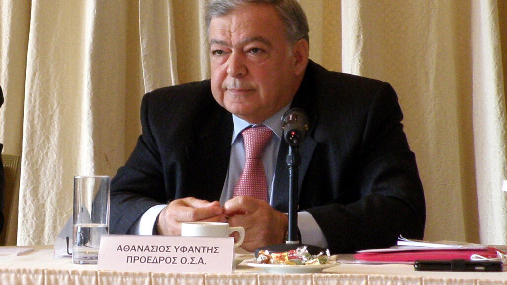 Καλωσόρισμα προέδρου του Οδοντιατρικoύ Συλλόγου Αττικής (Ο.Σ.Α.) Αθανάσιου Υφαντή