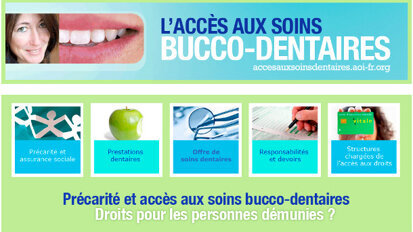 Un site internet pour l'accès aux soins dentaires des personnes démunies