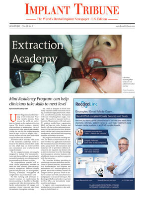 Implant Tribune U.S. No. 8, 2015