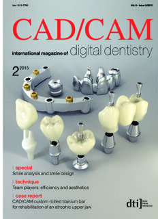 CAD/CAM international No. 2, 2015 CAD/CAM international No. 2, 2015