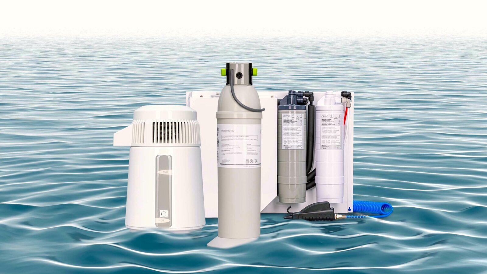 Agua pura para la salud de sus esterilizadores