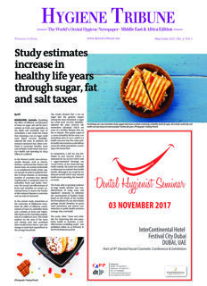 Hygiene Tribune Middle East & Africa No. 3, 2017