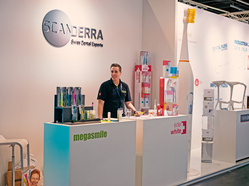 Scanderra booth at IDS. (Photograph: Tom Carvalho, DTI) 