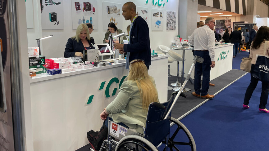 A visit to GC’s stand at BDCDS. (Image: DTI)