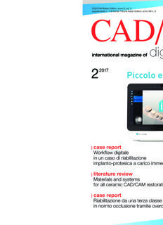 CAD/CAM Italy No. 2, 2017 CAD/CAM Italy No. 2, 2017