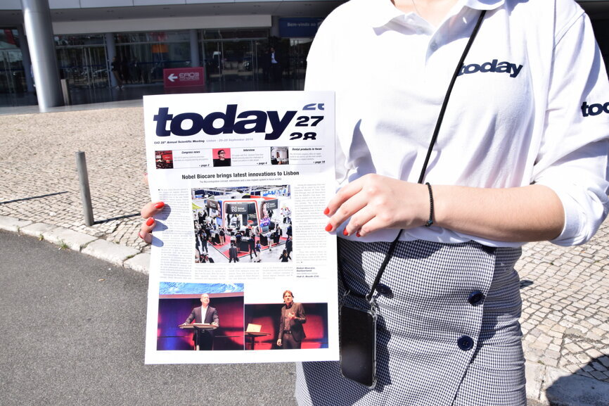 The cover of the second edition of the today show paper. (Photograph: DTI)