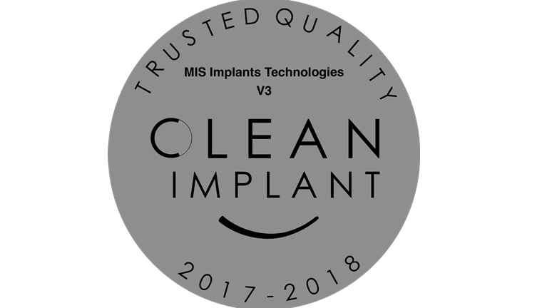 Certyfikat CleanImplant dla implantu V3 MIS Implants Technologies
