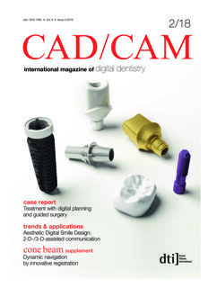 CAD/CAM international No. 2, 2018 CAD/CAM international No. 2, 2018