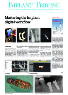 Implant Tribune Middle East & Africa No. 5, 2018