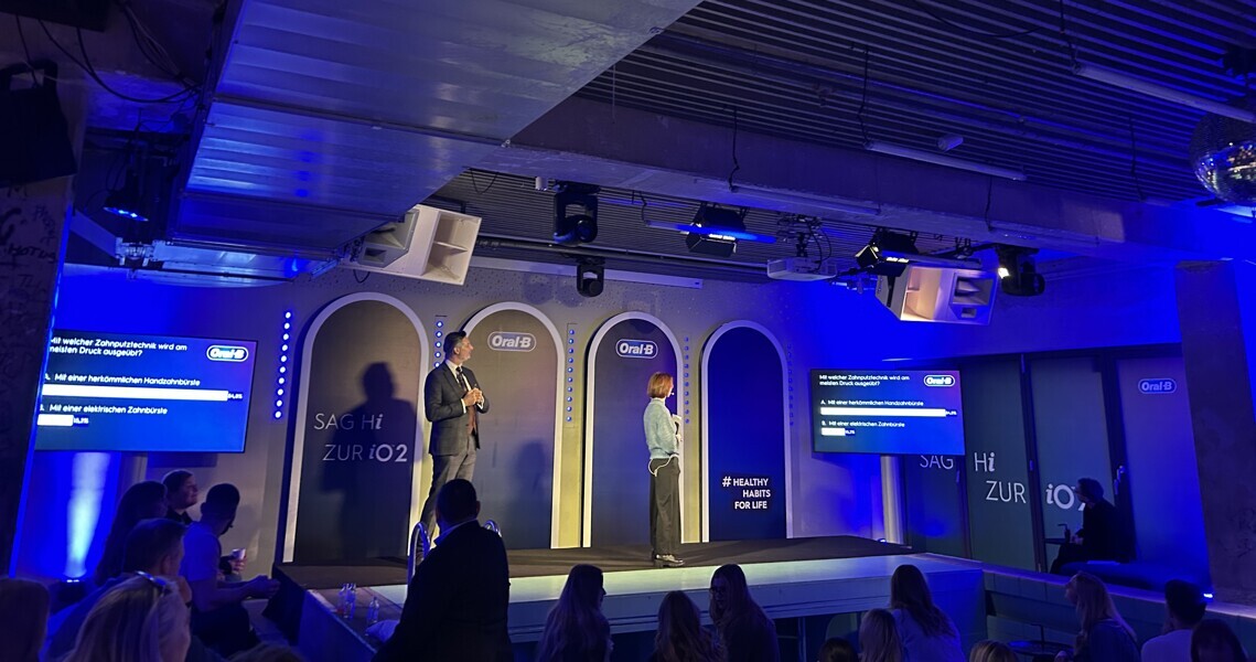 Dr Daniel P. Grotze  and Christin Steffen talked about the crucial role of oral care for overall health. (Image: Dental Tribune International)