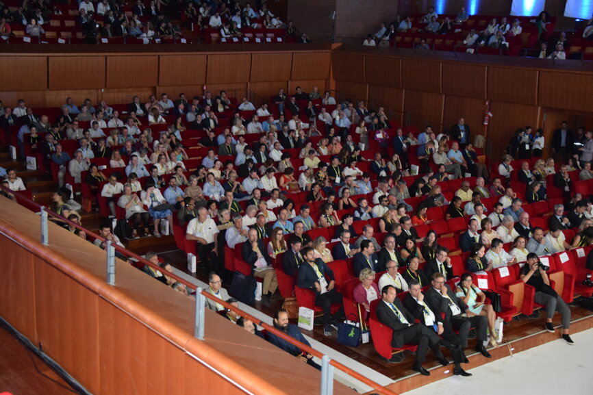 The audience in the auditorium.
