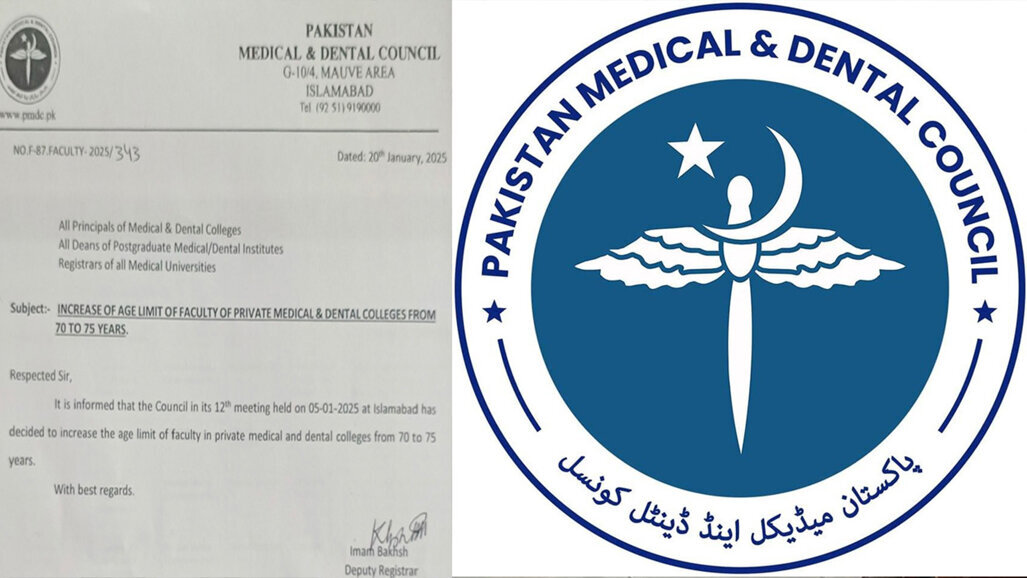 PMDC extends age limit for pvt. Medical, Dental college faculty to 75 years