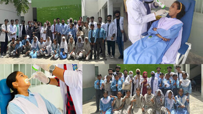 Dow Dental College, DIL School join forces for oral health awareness