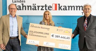 Tiroler Zahnärzt:innen spenden Zahngold an Kinderkrebshilfe