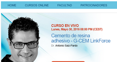 Curso online sobre el cemento de resina adhesivo G-CEM LinkForce
