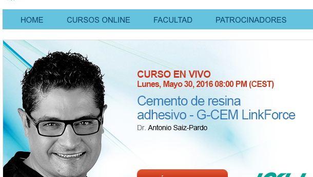 Curso online sobre el cemento de resina adhesivo G-CEM LinkForce