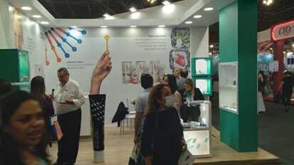 The GC booth drew large crowds at the 39th CIOSP in São Paulo.