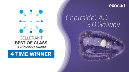 Exocad's CHAIRSIDECAD recognized as a 2022 Cellerant Best of Class Technology Award winner