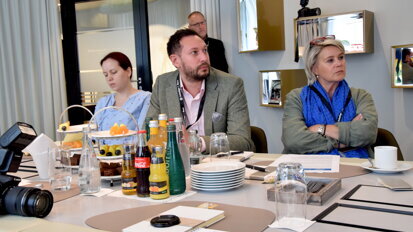 The media team was composed of several members of the press from all over Europe. (Photograph: Monique Mehler, DTI)