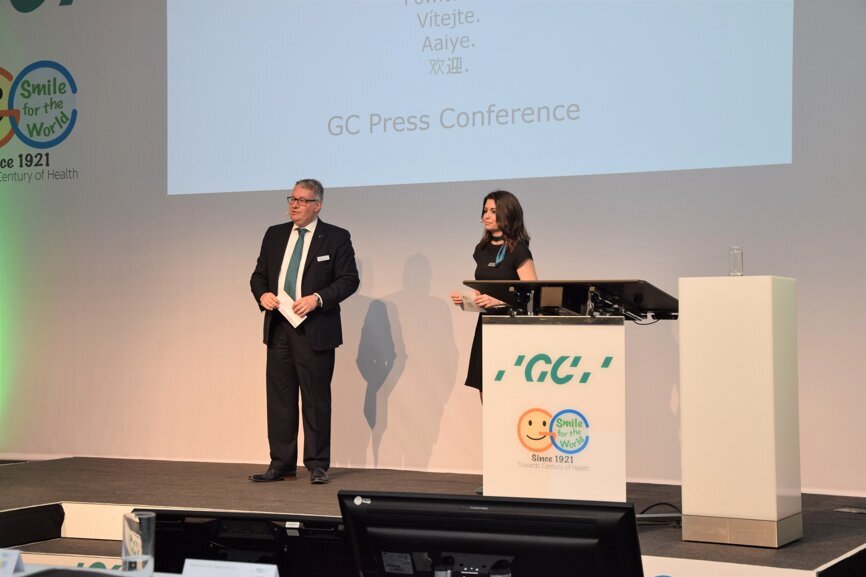 Frank Rosenbaum, VP Finance GC Europe and General Manager GC Germany, and Gloria de la Torre, General Human Resources GC Europe (Photograph: Monique Mehler, DTI)