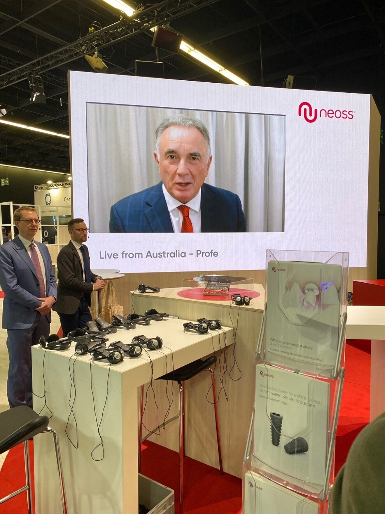 Prof. Neil Meredith joined the event online from Australia. 