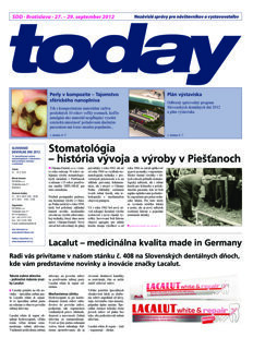 today Slovak Dental Days Bratislava 2012 today Slovak Dental Days Bratislava 2012