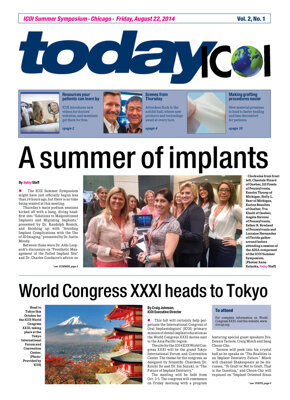 today ICOI Summer Symposium Chicago 2014 today ICOI Summer Symposium Chicago 2014