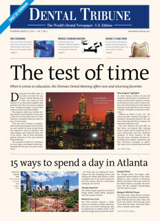 today daily Hinman Dental Meeting March 21, 2013 today daily Hinman Dental Meeting March 21, 2013