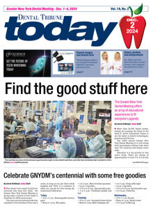 today Greater New York Dental Meeting Dec. 2, 2024