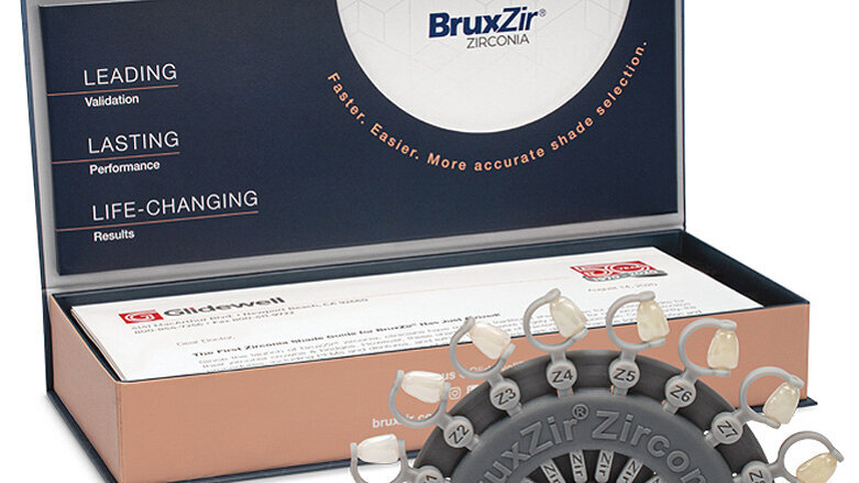 Glidewell introduces shade guide for BruxZir Zirconia dental restorations