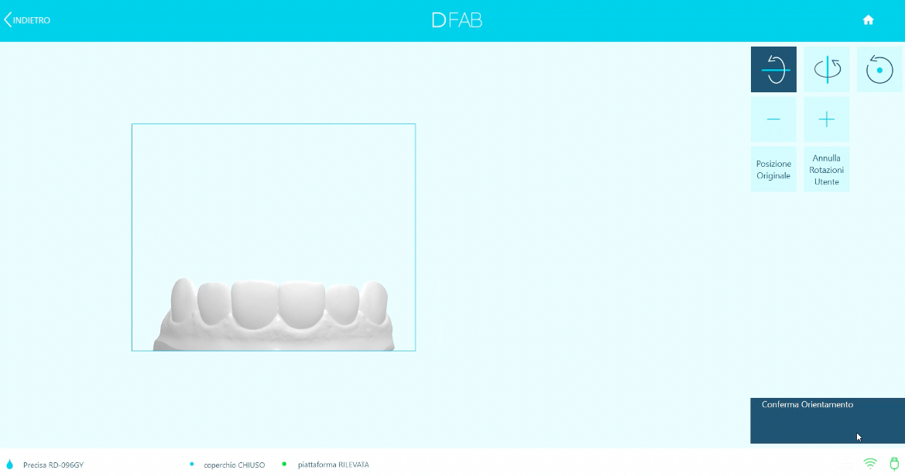 Fig. 10 - Avvio della stampa 3D.