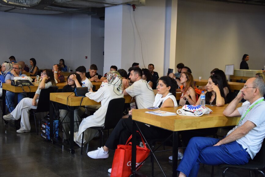 Attendees engaging with the latest dental technology.