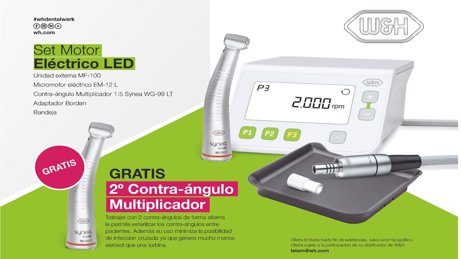 Amplían la oferta de un contra-ángulo de alta gama gratis