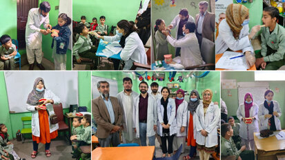 BUDC team conducts dental checkups, awareness session at school 