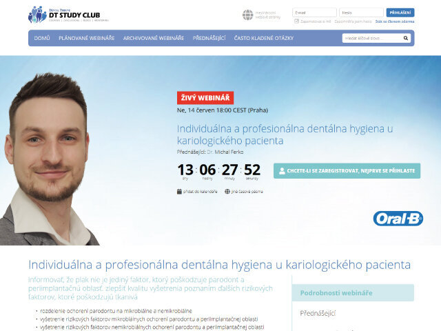 https://www.dtstudyclub.cz/webinar/individualna-a-profesionalna-dentalna-hygiena-u-kariologickeho-pacienta/
