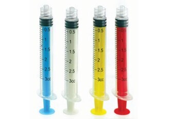 Color-coded syringes