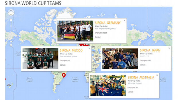 Sirona célèbre pleine fièvre de la Coupe du Monde : une carte interactive représente la diversité des équipes Sirona