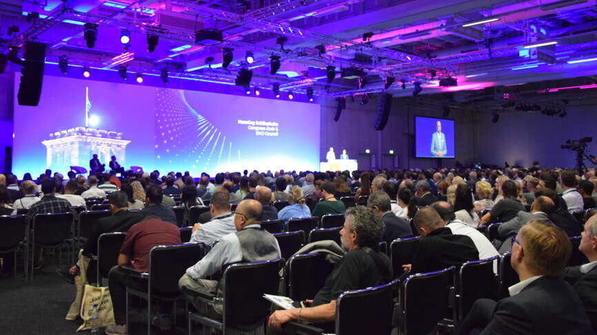 The welcome ceremony on Thursday afternoon was well attended. 