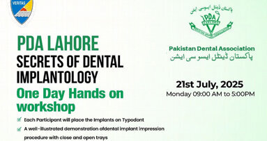 PDA Lahore's workshop on dental implantology to educate young dentists