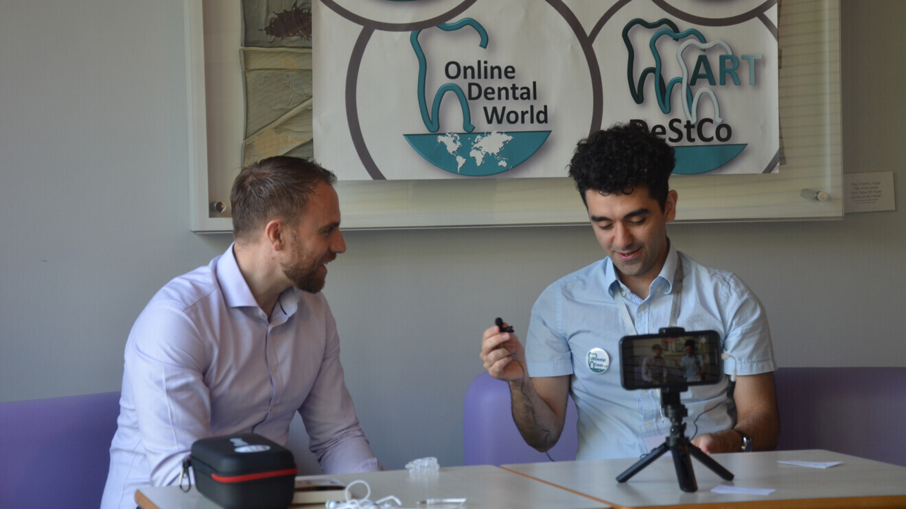 Conducting interviews for the YouTube channel. (Image: Ali Nankali)