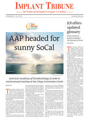 Implant Tribune U.S. No. 8, 2016