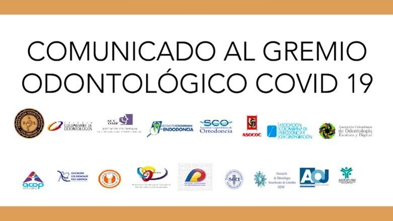 Comunicado de la Federación Odontológica Colombiana al gremio odontológico sobre COVID 19