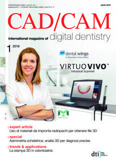CAD/CAM Italy No. 1, 2019 CAD/CAM Italy No. 1, 2019