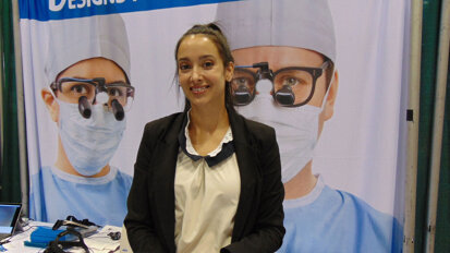 Kristen Hayes of Designs for Vision. (Photo by Fred Michmershuizen/Dental Tribune USA)