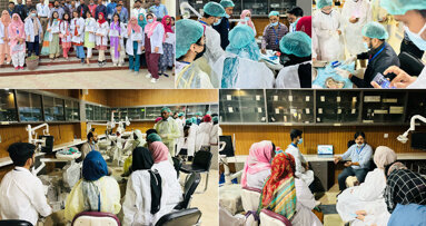 LUMHS workshop on dental surgery skills
