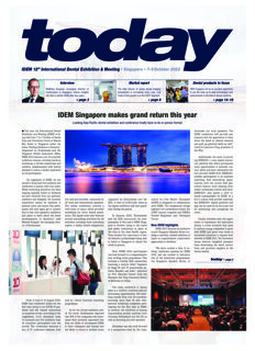 today IDEM Singapore Oct. 7–9, 2022 today IDEM Singapore Oct. 7–9, 2022